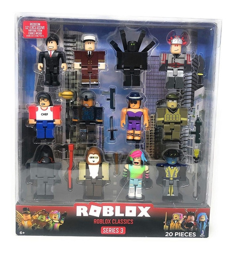 Roblox Series 3 Roblox Classics 20 Pcs Item Exclusivo Jogo Mercado Livre - jogo da barbie mas não no roblox