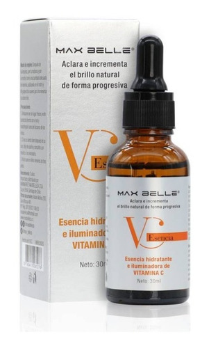 Esencia Facial Vitamina C Aclarante Iluminador Maxbelle 30ml