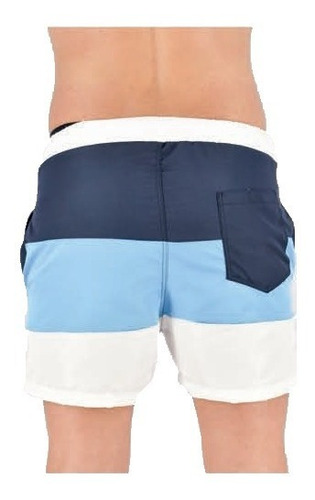 Imagen 2 de 2 de Short Baño Malla Boardshorts Tres Bandas | Moha (170283)