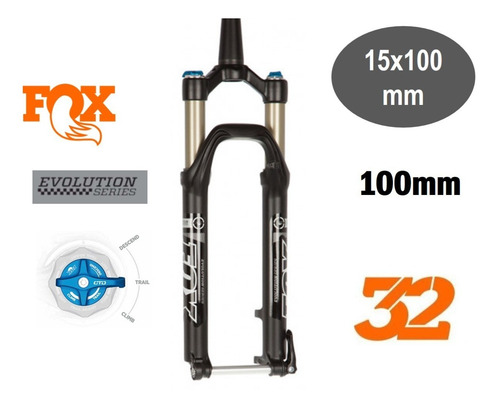 Horquilla Fox 32 2015 Float 26 Evolution Ctd 100 Negra