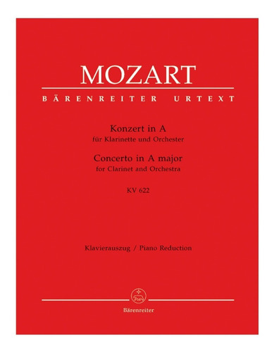 W.a. Mozart: Concerto In A Major For Clarinet Ano Orchestra
