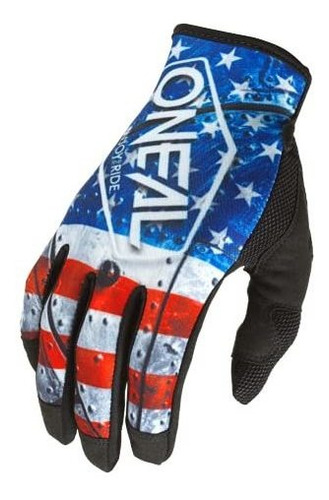 Guantes O'neal Mayhem Usa (rojo/blanco/azul, Talla 9)