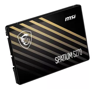 Ssd Msi Spatium S270 240gb 2.5 Sata Iii 3d Nand Pc Notebook Color Negro