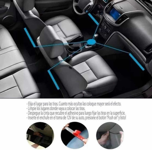 Tiras Luces Led Tunning Auto Rgb Deco Interior Audioritmica