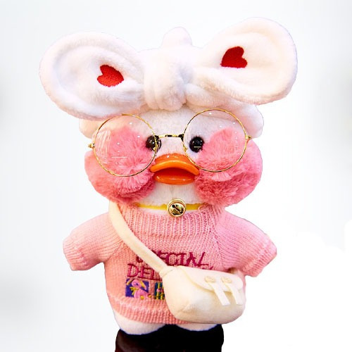 Muñeca De Gafas De Ácido Hialurónico De Peluche De Pato Flif