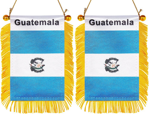 Zxvzyt Bandera Colgante De Ventana De Guatemala De 3 X 5 Pul