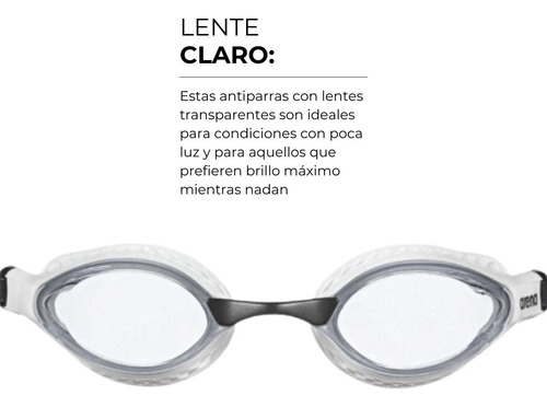 Antiparras Arena Original Antifog Uv Natación Clear Clear