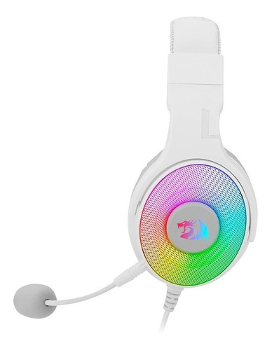 Imagen 2 de 6 de Headset Gamer Redragon Pandora White H350w Rgb-1 Usb