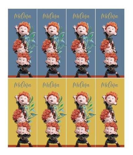 Kit Imprimible Merida Valiente Brave Princesa Disney W109