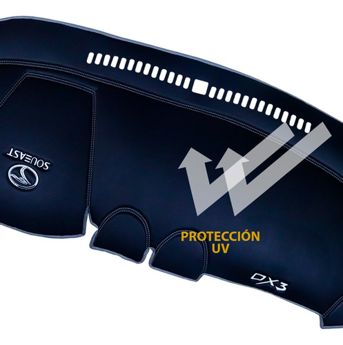 Protector De Tablero Para Soueast Dx3 2023 Tacto Cuero