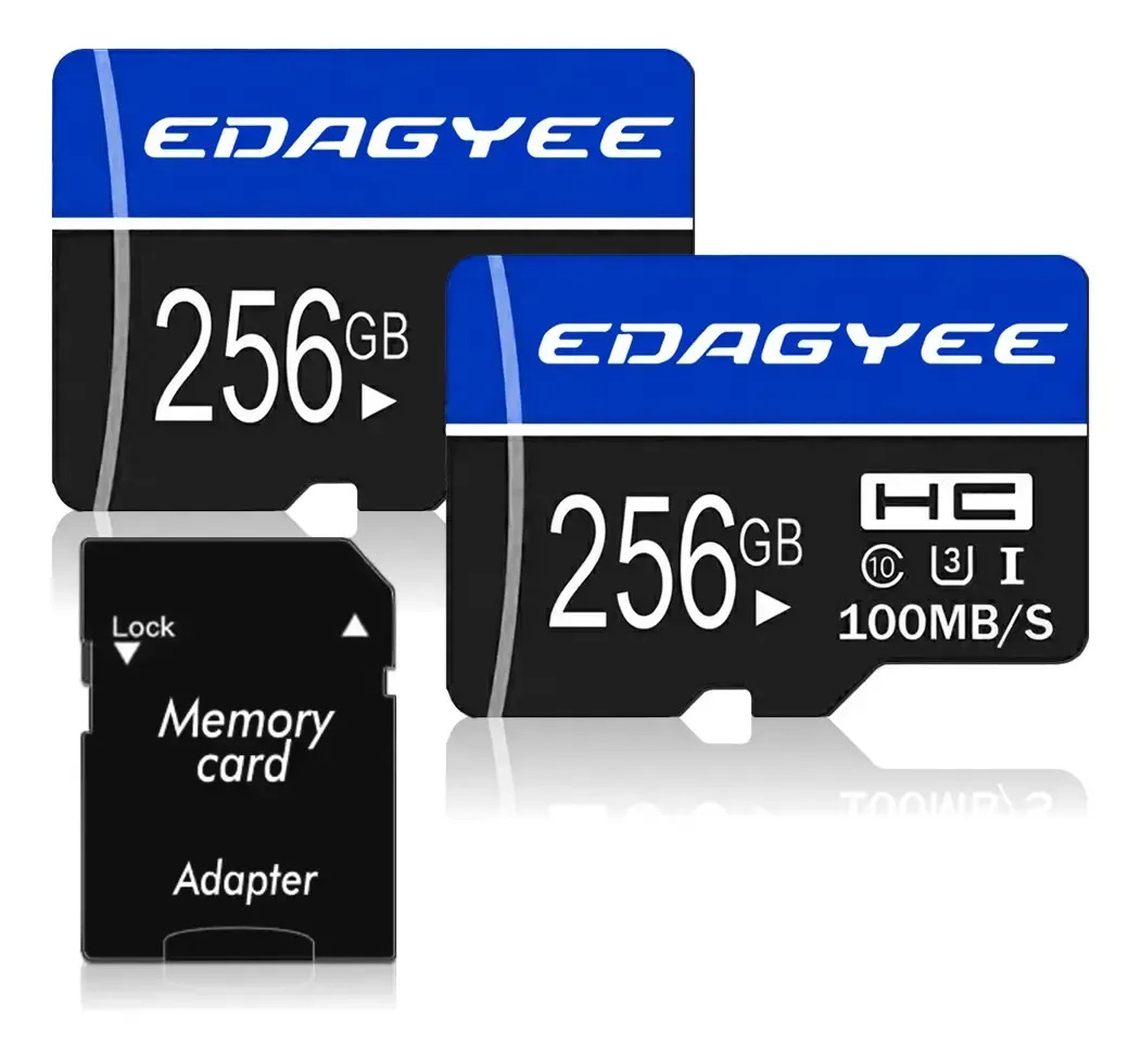 Pack of 2 Micro SD ZOOSIXX 256 GB U3 with Adapter, Class 10 for Cameras, Drones, Action Cameras, Dash Cams and Security Cameras
