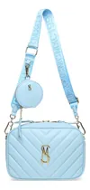 Comprar Bolso Crossbody Steve Madden Azul Bziria Capitonado Mujer Acabado De Los Herrajes Oro Color Azul Claro Correa De Hombro Azul Claro