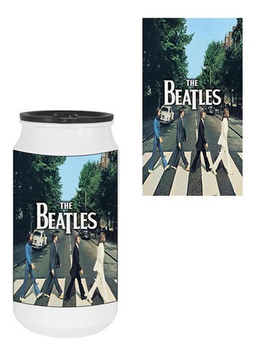 Termo Lata Aluminio The Beatles D 355ml