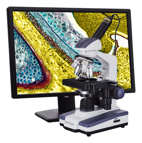 Amscope M620c-e1 Microscopio Monocular De Compuestos Digital