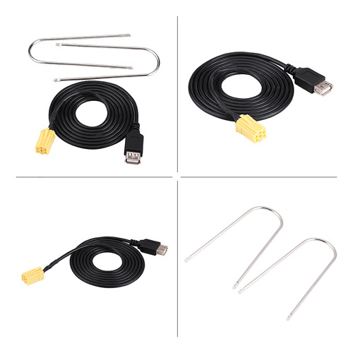 Adaptador De Conector Usb Cable Car Mini Iso De 6 Pinos Para