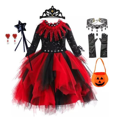 Disfraz De Cosplay De Vampiro De Halloween Para Niñas