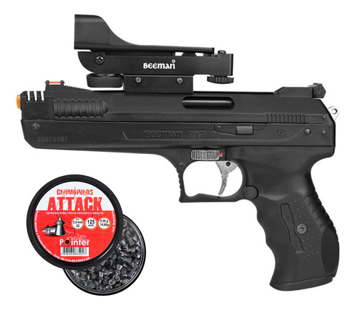 Pistola Pressão .22 Beeman 2006 + Mira Holográfica + Chumbo