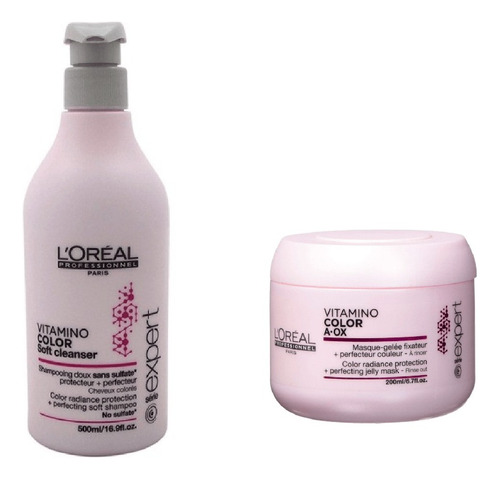 Kit Sh Color Soft Cleanser 500 Ml+ Mascara 200 Ml Loreal 