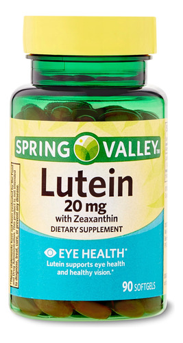 Luteina Con Zeaxantina 20mg 90 Cápsulas Spring Valley