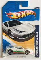 Comprar Hot Wheels 2012, Ferrari 458 Italia -130\u002F247- Blanco - Raro*