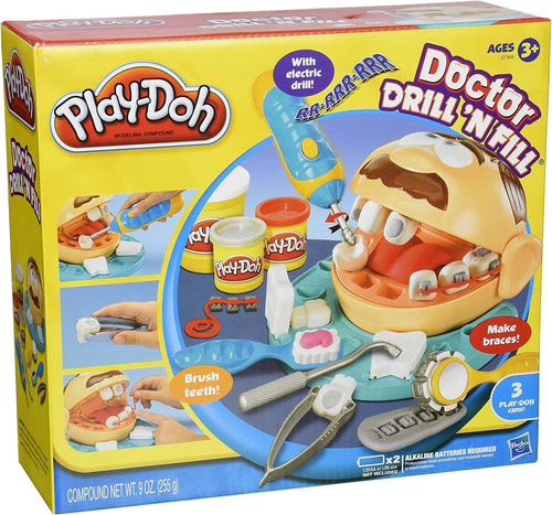 Play-doh, Juego De Dentista Drill N Fill (suspendido Por El