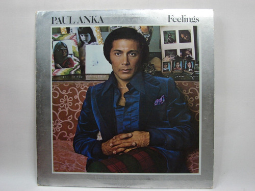 Vinilo Paul Anka Feelings 1975 Ed Usa + Sobre Original