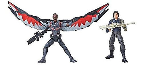 Figura Marvel Legends 2 Pack Bucky Y Falcon / Tiene Detalle