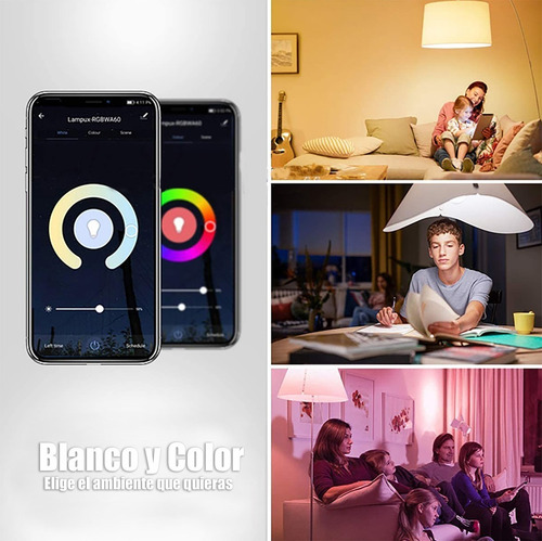 Imagen 6 de 10 de Ampolleta Wifi Smart Bulb Alexa Compatible - Bascotel