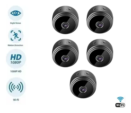 comprar Kit C\u002F5 Mini Câmeras Magnética Espiã Visão Noturna A9 - Uber
