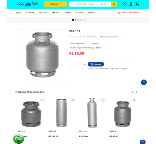 Distribuidora Revenda De Gás Glp 2em1 Site E Aplicativo