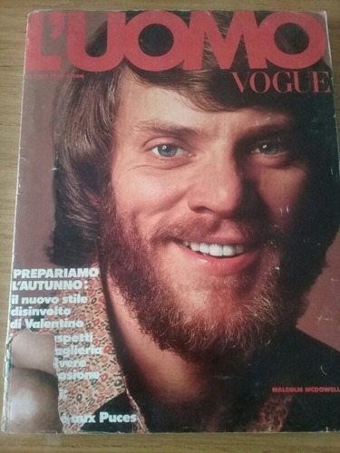 L'uomo Vogue Revista  Italiana 1973 Detalles