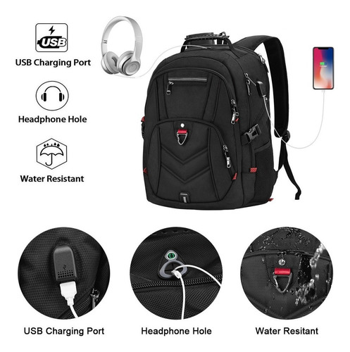 Mochila Urbana Newhey-9901 Color Negro