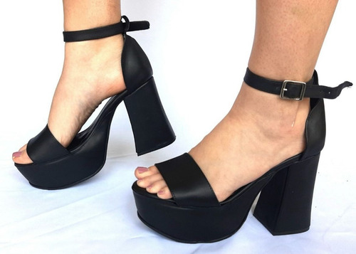 Zapatos Stilettos Cuero Talles Especiales Ruth Negro