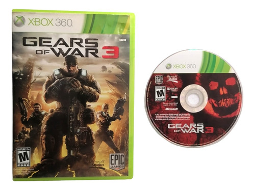 Gears Of War 3 Idioma Inglés Xbox 360 (Reacondicionado)