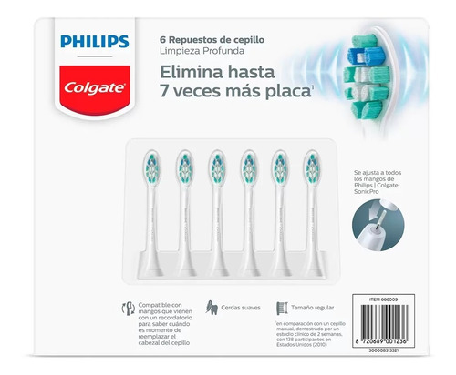 Philips Sonicare Repuestos Para Cepillo 6 Pzs 