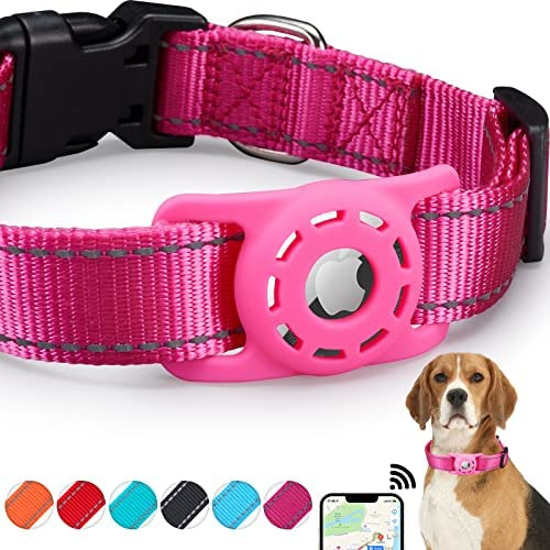 Konity Collar Reflectante Airtag Para Perro, Compatible Con 