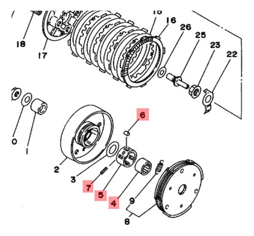 Repuestos Varios T105 Original Yamaha