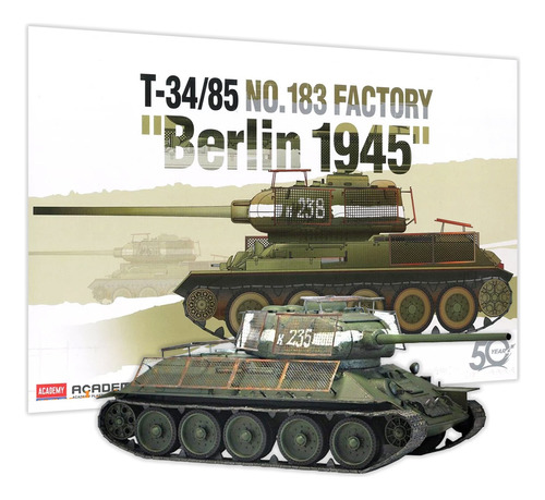 T-34/85 No.183 Factory  Berlin 1945  1/35 Academy 13295