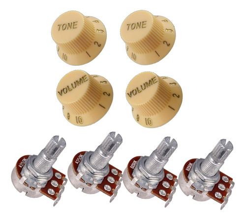 4 Piezas De Plástico Perilla De De Guitarra Perilla De