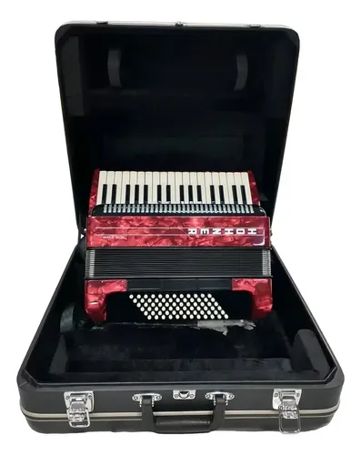 HOHNER AMICA Ⅲ 96 アコーディオン 96ベース ホーナー 赤 Acordeão Hohner Amica III 72 Baixos Vermelho com Estojo