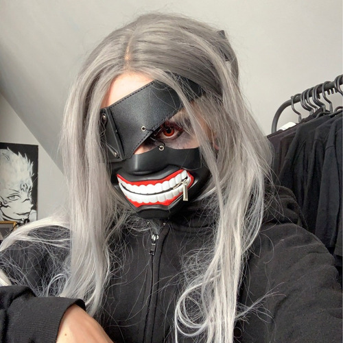 E Anel De Máscara Tokyo Ghoul Kaneki Ken, Adereço De