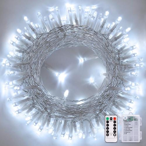 Jmexsuss 100 Luces Led De Navidad De 33 Pies, Funciona Con P