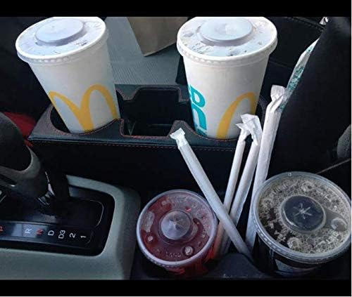 Caja Cuero Organizadora Para Asiento De Auto C 4pcs Ganchos