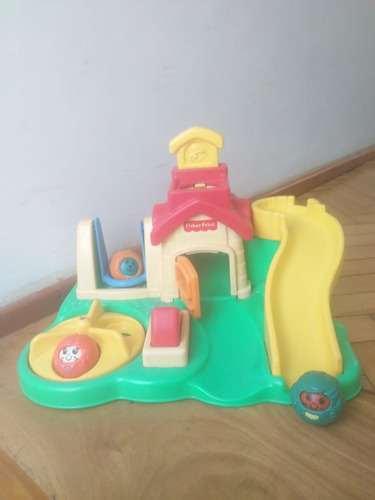 Isla De Juegos Y 3 Personajes Bolitas Fisher Price (Usado)