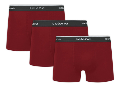 Kit 3 Cuecas Plus Modelo Boxer Confortavel Algodão Selene