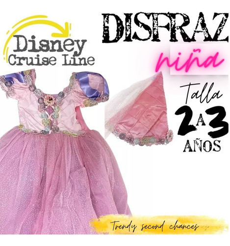 Vestido Mimi Princesa Disney Minnie Mouse Princess Rosa. La Segunda Bazar 