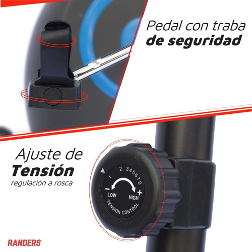 Imagen 11 de 12 de Bicicleta fija Randers ARG-134 tradicional color negro