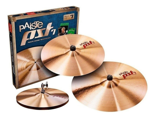 Paiste Pst7 Paquete De Platillos Hi Hats 14 Crash 16 Ride 20