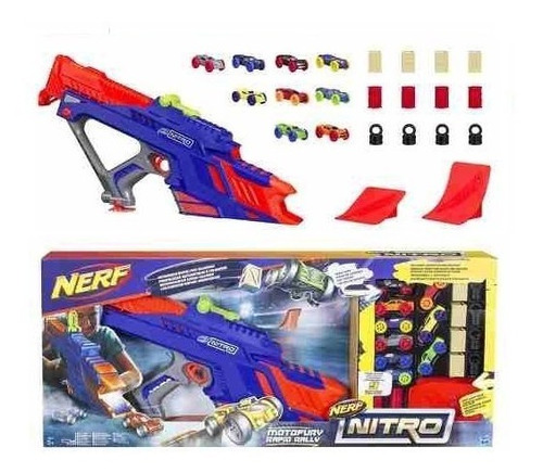 Nerf Nitro Motofury Rapid Rally Lanzador De Carritos Hasbro