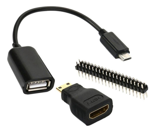 Mini Hdmi Macho A Hdmi Hembra Micro Usb Gpio A Fs7